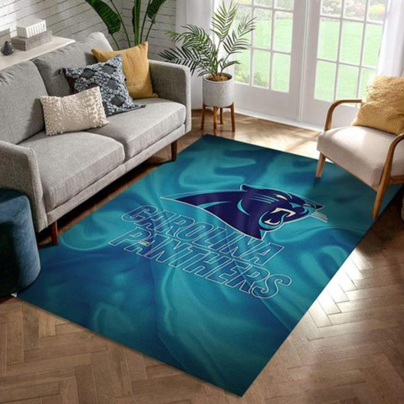 Carolina Panthers Rug NFL Area Rug Dining Room Rug Indoor Rugs Rectangle Carpet