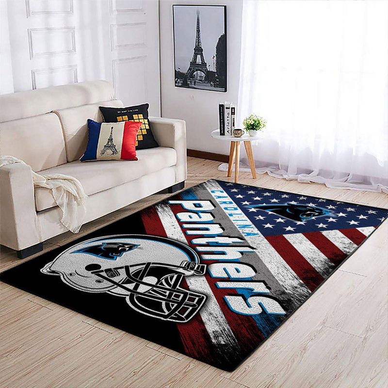 Carolina Panthers Rug NFL Area Rug Living Room Rug Indoor Rugs Rectangle Carpet