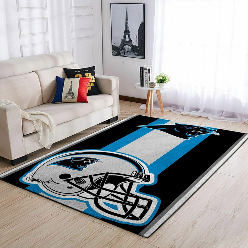 Carolina Panthers Area Rug NFL Area Rug Bedroom Rug Indoor Indoor Rugs Rectangle Carpet