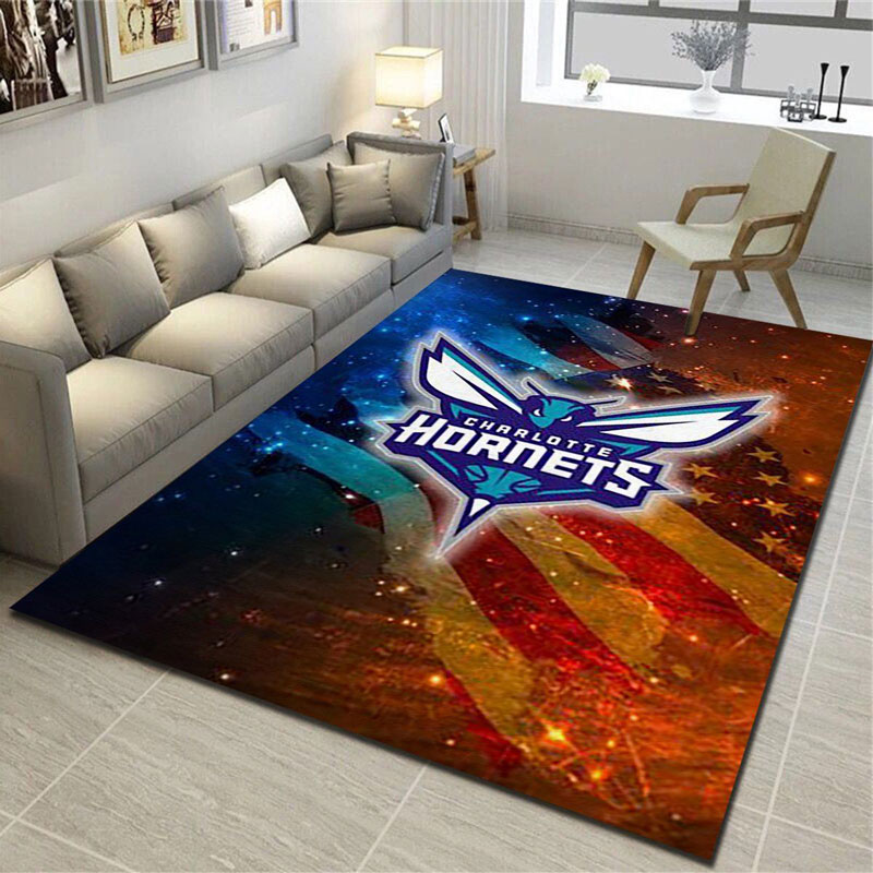 Charlotte Hornets Area Rug NBA Area Rug Living Room Rug Indoor Rug Rectangle Carpet