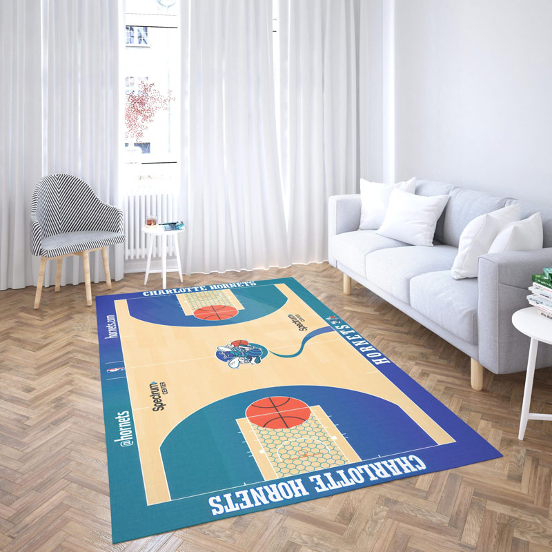 Charlotte Hornets Area Rug NBA Area Rug Living Room Rug Indoor Rugs Rectangle Carpet