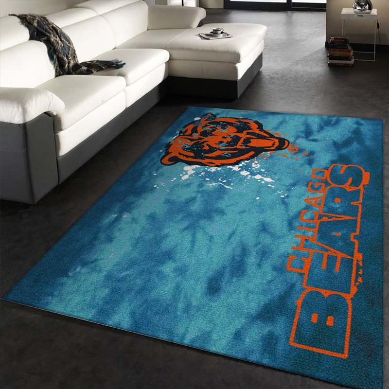 Chicago Bears Rug NFL Area Rug Living Room Rug Indoor Indoor Rug Rectangle Carpet