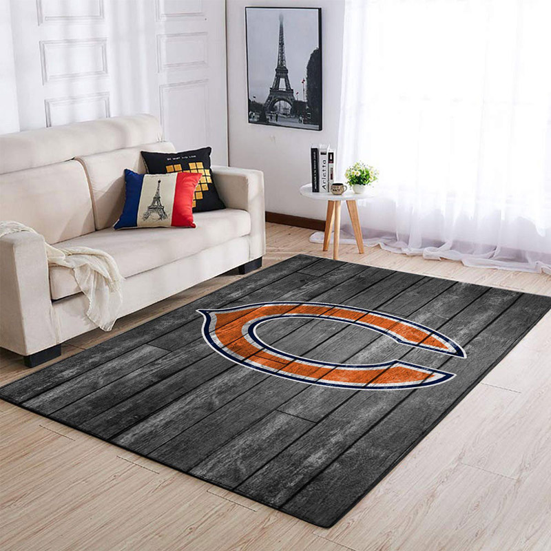 Chicago Bears Area Rug NFL Area Rug Bedroom Rug Indoor Indoor Rug Rectangle Carpet
