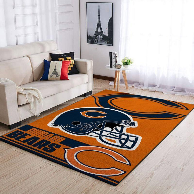 Chicago Bears Rug NFL Area Rug Kitchen Rug Indoor Rugs Rectangle Carpet