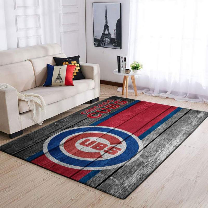 Chicago Cubs Area Rug MLB Area Rug Bedroom Area Rug Indoor Rug Rectangle Carpet