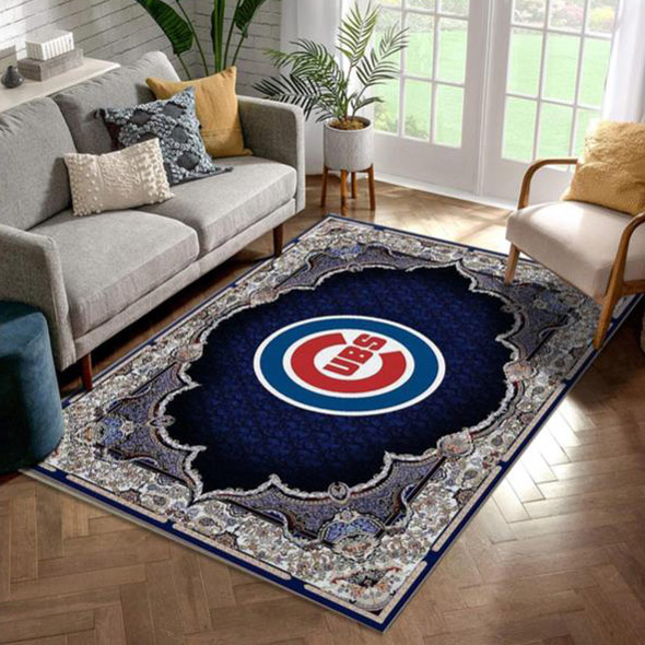 Chicago Cubs Rug MLB Area Rug Dining Room Rug Indoor Indoor Rugs Rectangle Carpet