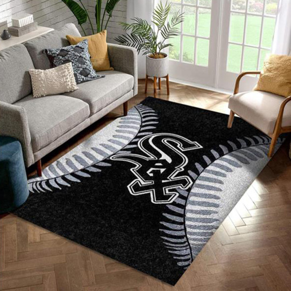 Chicago White Sox Rug MLB Area Rug Living Room Rug Indoor Indoor Rug Rectangle Carpet