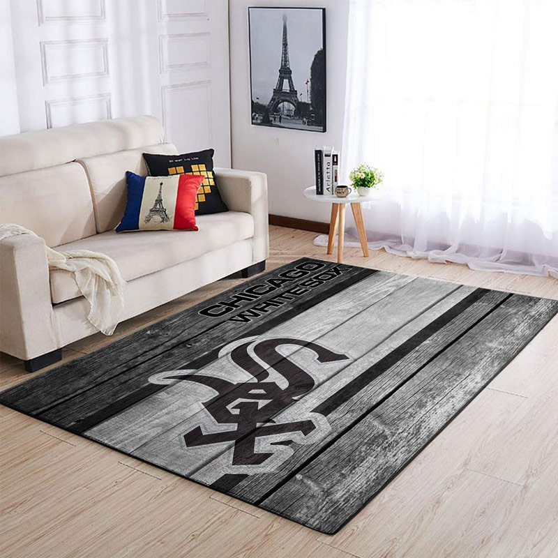 Chicago White Sox Area Rug MLB Area Rug Living Room Rug Indoor Rug Rectangle Carpet