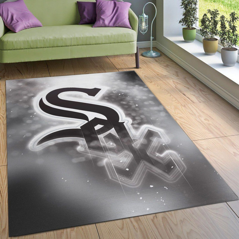 Chicago White Sox Rug MLB Area Rug Dining Room Rug Indoor Rugs Rectangle Carpet