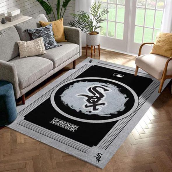 Chicago White Sox Area Rug MLB Area Rug Bedroom Area Rug Indoor Rugs Rectangle Carpet