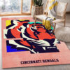 cincinnati bengals area rug bathroom rug floor rug regtangle carpet home decor ver 419