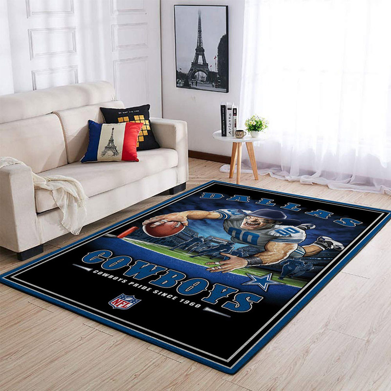 Dallas Cowboys Area Rug NFL Area Rug Dining Room Rug Indoor Rug Rectangle Carpet