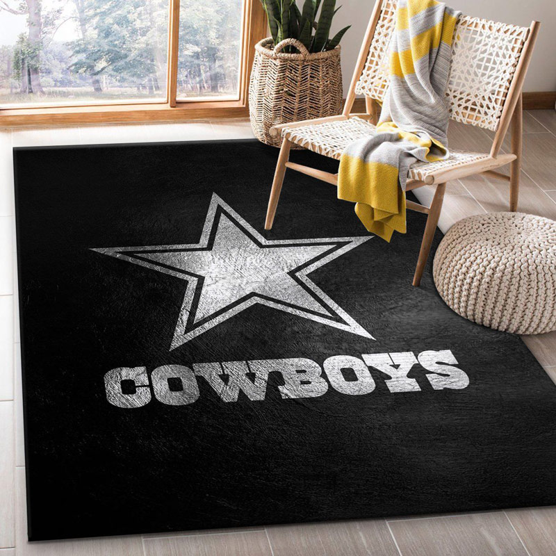 Dallas Cowboys Rug NFL Area Rug Bedroom Rug Indoor Indoor Rug Rectangle Carpet