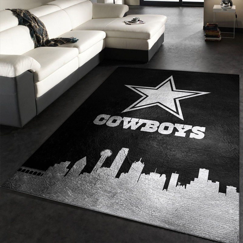 Dallas Cowboys Area Rug NFL Area Rug Bedroom Area Rug Indoor Rug Rectangle Carpet