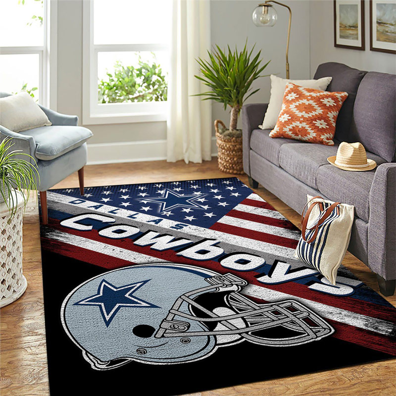 Dallas Cowboys Area Rug NFL Area Rug Bedroom Area Rug Indoor Indoor Rugs Rectangle Carpet