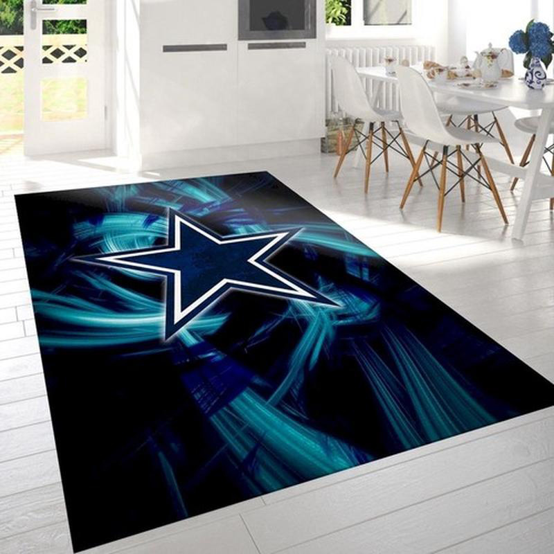 Dallas Cowboys Rug NFL Area Rug Dining Room Rugs Indoor Rug Rectangle Carpet