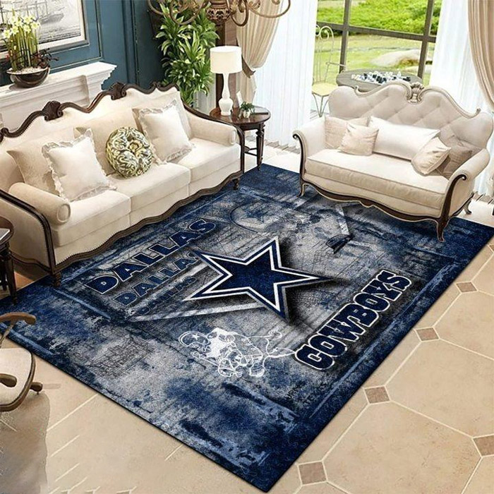 Dallas Cowboys Area Rug NFL Area Rug Bathroom Rugs Indoor Rugs Rectangle Carpet