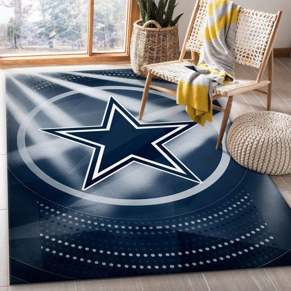 Dallas Cowboys Area Rug NFL Area Rug Dining Room Rug Indoor Rugs Rectangle Carpet