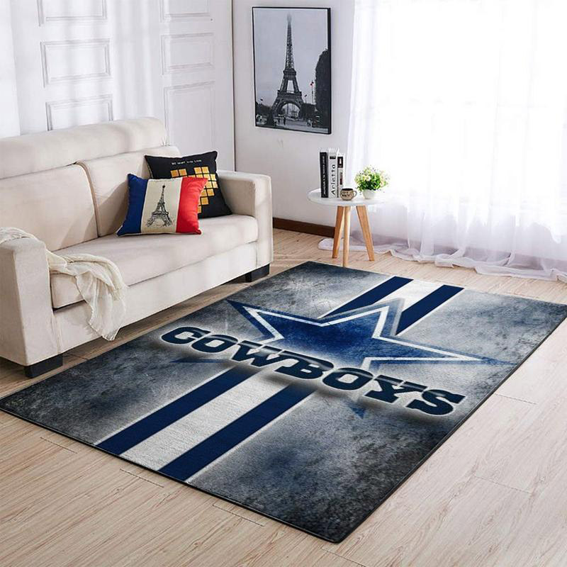 Dallas Cowboys Rug NFL Area Rug Living Room Rug Indoor Rug Rectangle Carpet