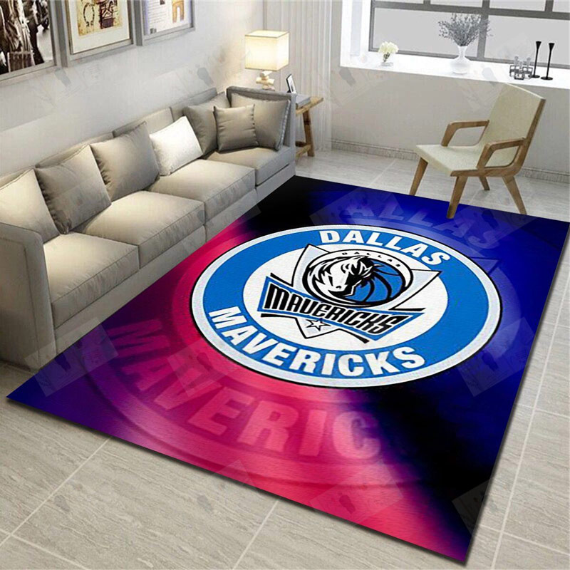 Dallas Mavericks Area Rug NBA Area Rug Living Room Area Rug Indoor Indoor Rugs Rectangle Carpet