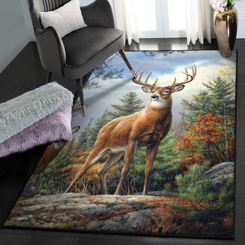 Deer Hunting 2 Area Rugs For Living Room