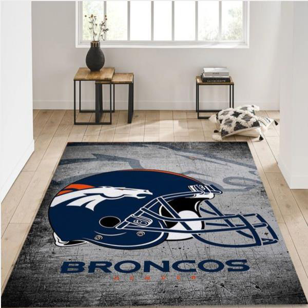 Denver Broncos Rug NFL Area Rug Bathroom Rugs Indoor Rug Rectangle Carpet