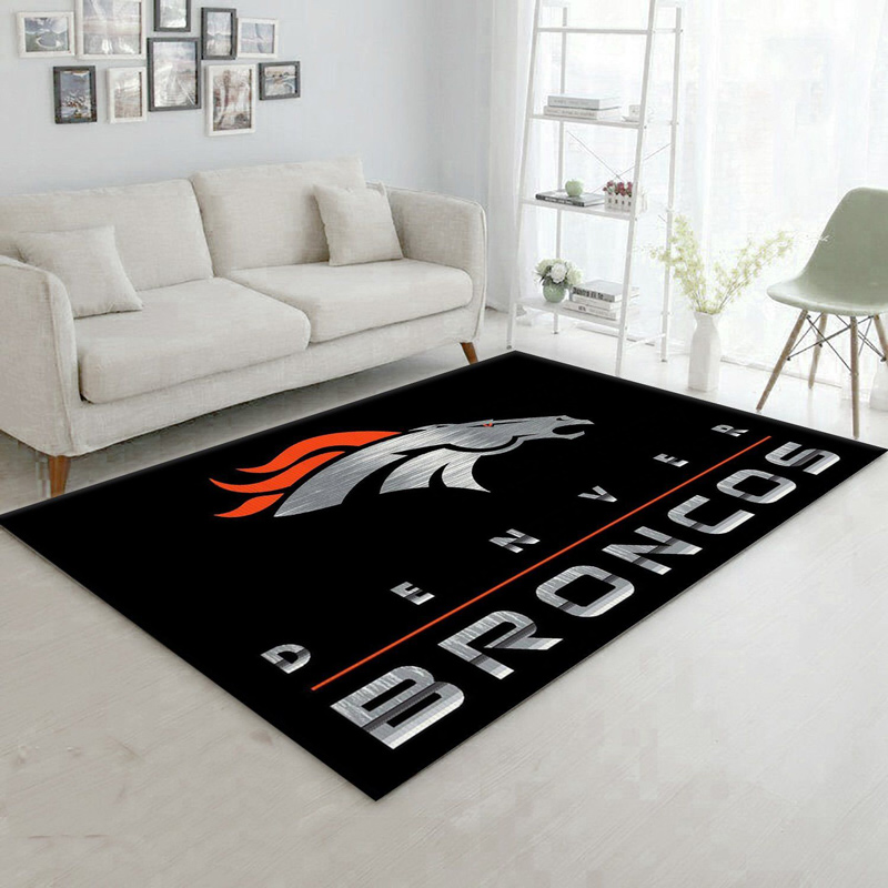 Denver Broncos Area Rug NFL Area Rug Bathroom Rugs Indoor Indoor Rugs Rectangle Carpet