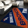 denver broncos carpet bathroom rug floor rug regtangle carpet home decor ver 573