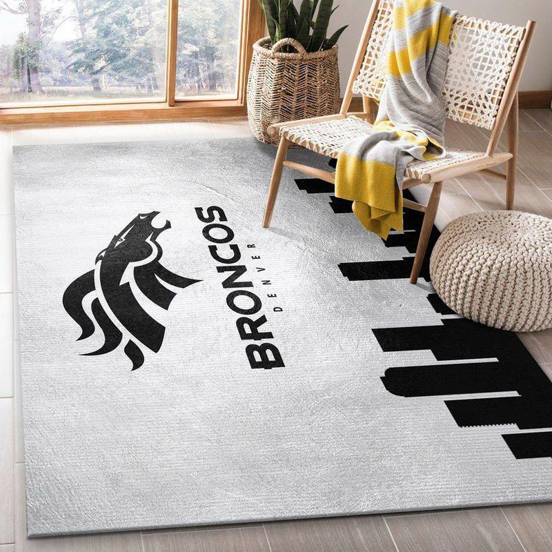 Denver Broncos Rug NFL Area Rug Bedroom Rug Indoor Rugs Rectangle Carpet