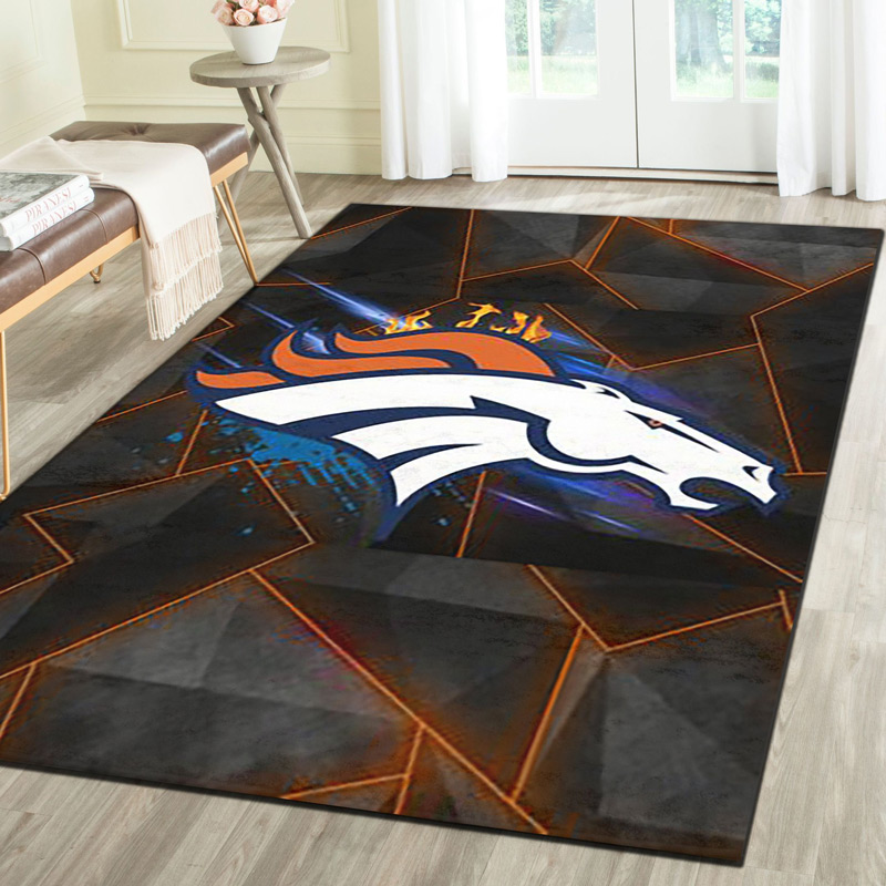 Denver Broncos Rug NFL Area Rug Kitchen Rug Indoor Rugs Rectangle Carpet