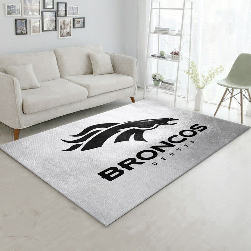Denver Broncos Area Rug NFL Area Rug Bedroom Area Rug Indoor Rugs Rectangle Carpet