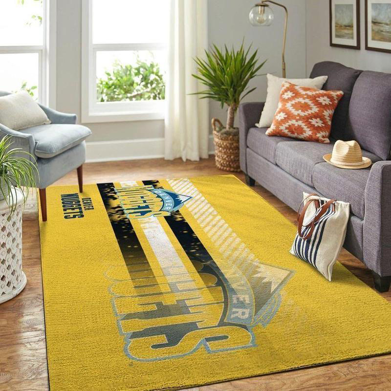 Denver Nuggets Rug NBA Area Rug Dining Room Rug Indoor Rugs Rectangle Carpet