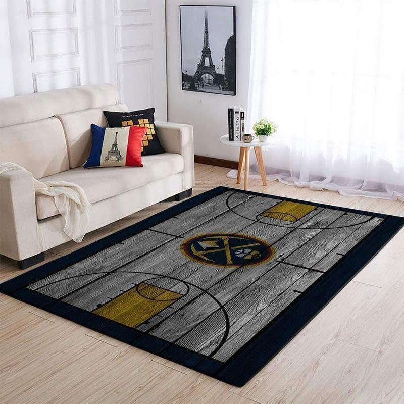 Denver Nuggets Rug NBA Area Rug Bathroom Rug Indoor Rug Rectangle Carpet