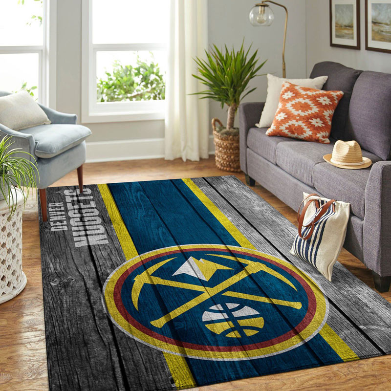 Denver Nuggets Rug NBA Area Rug Kitchen Rug Indoor Rug Rectangle Carpet