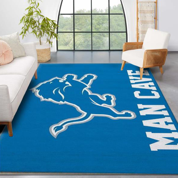 Detroit Lions Rug NFL Area Rug Bathroom Rugs Indoor Rug Rectangle Carpet
