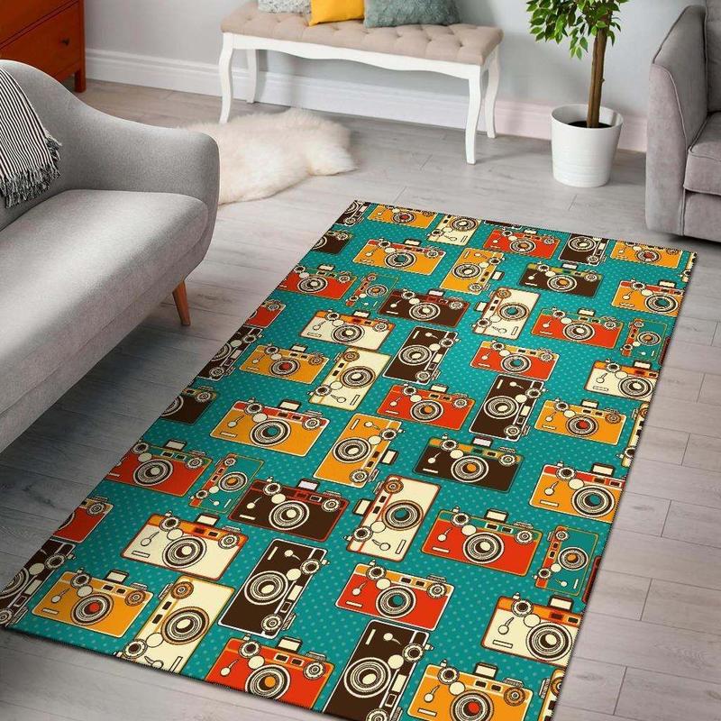 Digital Camera Rug Living Room Rug