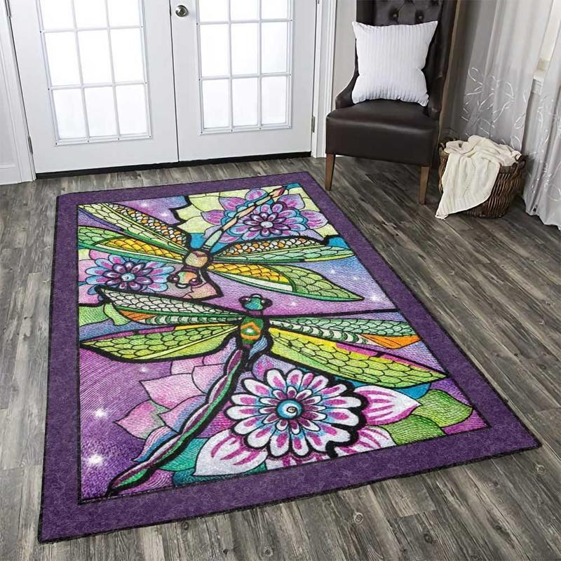 Dragonfly 9 Area Rug Living Room Rug