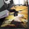 eagle patriotic carpets for living room eagles rug