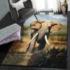 elephants modern area rugs africa elephant art rug