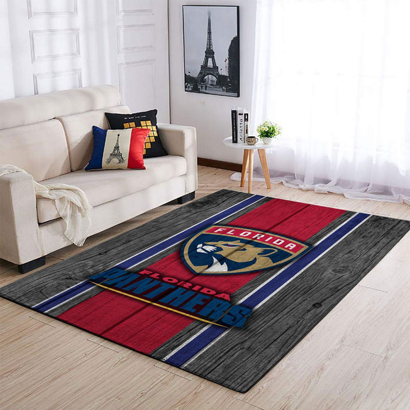Florida Panthers Area Rug NHL Area Rug Bathroom Rug Indoor Rug Rectangle Carpet
