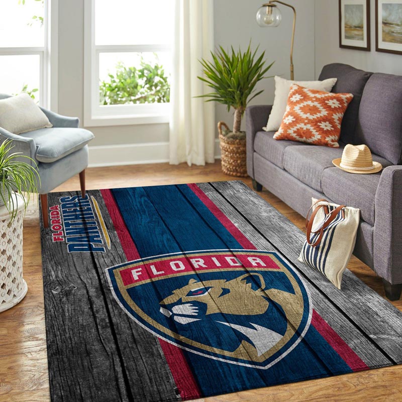 Florida Panthers Area Rug NHL Area Rug Living Room Area Rug Indoor Indoor Rug Rectangle Carpet