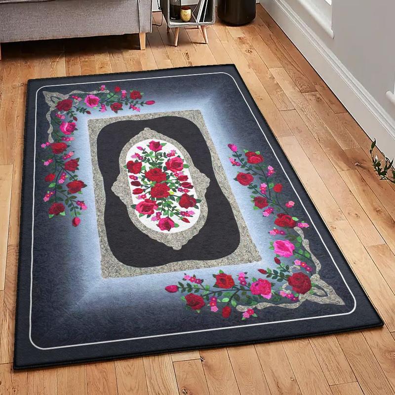 Flower Cool Rugs Rose Flower Rug
