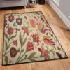 flower garden washable rugs flower rug
