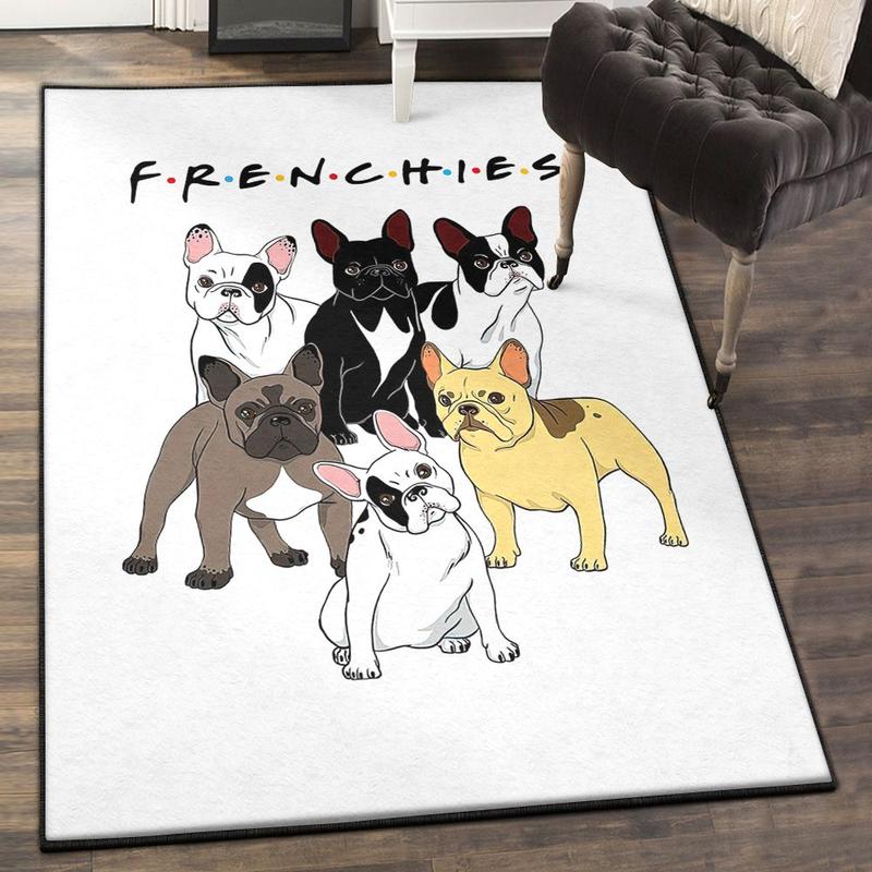 French Bulldog Art Deco Rug French Bulldog Rug