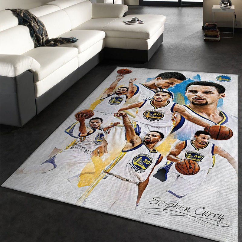 Golden State Warriors Rug NBA Area Rug Bedroom Rug Indoor Rugs Rectangle Carpet