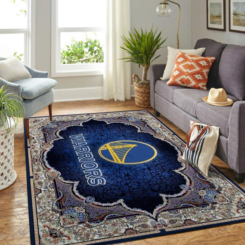 Golden State Warriors Rug NBA Area Rug Dining Room Rug Indoor Rug Rectangle Carpet