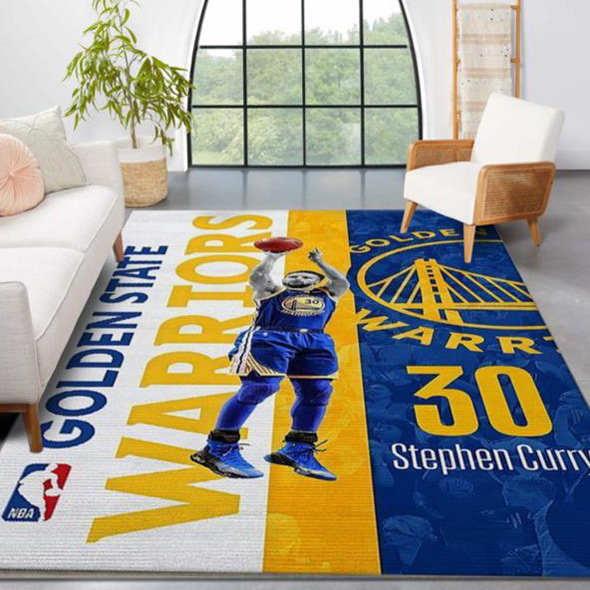 Golden State Warriors Rug NBA Area Rug Bathroom Rug Indoor Rugs Rectangle Carpet