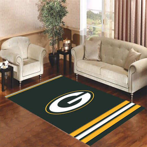 Green Bay Packers Area Rug NFL Area Rug Bedroom Area Rug Indoor Rug Rectangle Carpet
