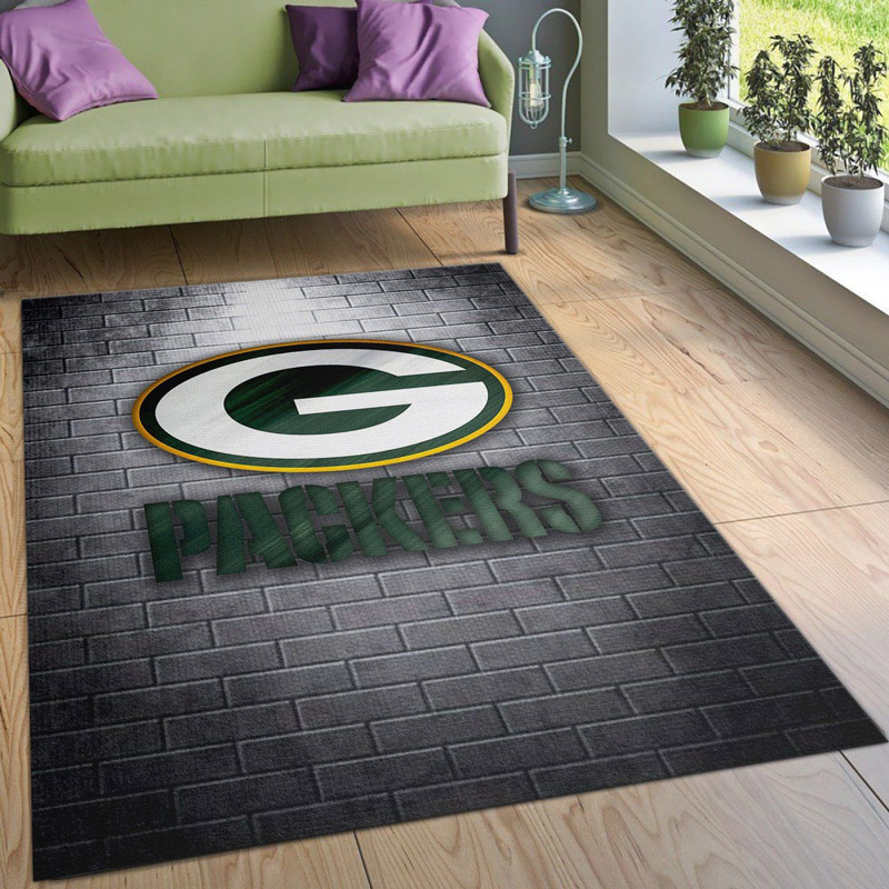 Green Bay Packers Area Rug NFL Area Rug Kitchen Rug Indoor Rugs Rectangle Carpet