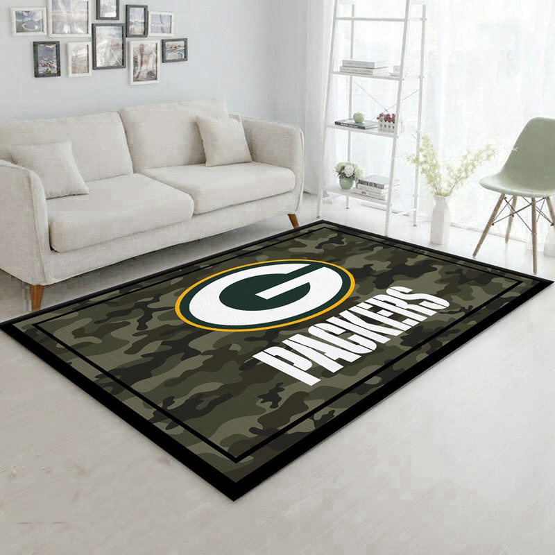 Green Bay Packers Area Rug NFL Area Rug Dining Room Rugs Indoor Indoor Rug Rectangle Carpet